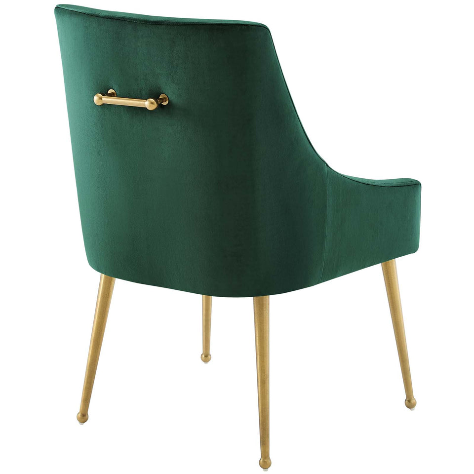 Discern Upholstered Performance Velvet Dining Chair.