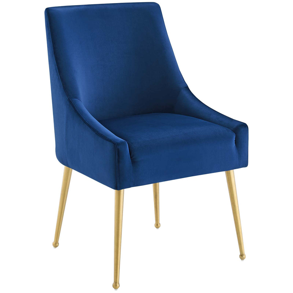 Discern Upholstered Performance Velvet Dining Chair.
