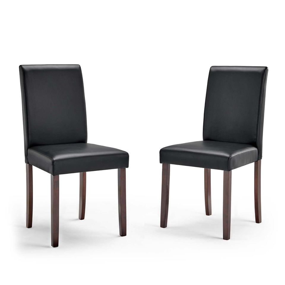 Prosper Faux Leather Dining Side Chair Set of 2.