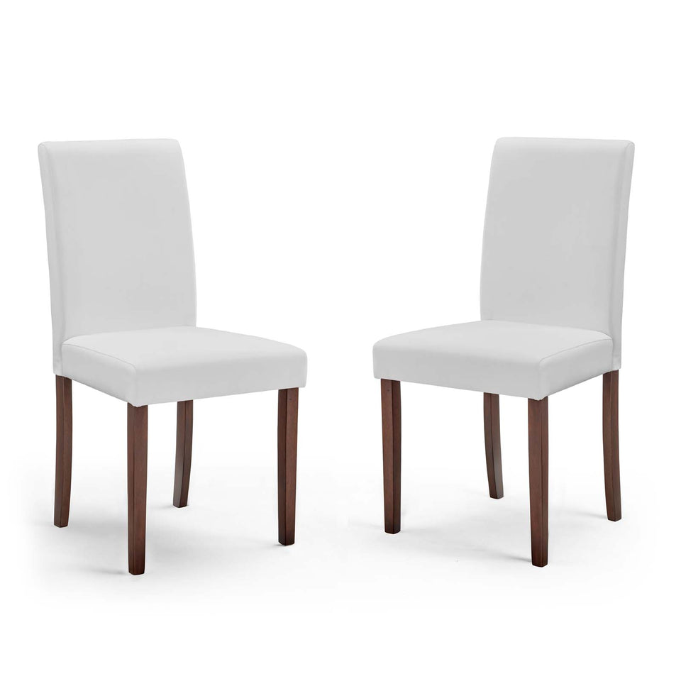 Prosper Faux Leather Dining Side Chair Set of 2.