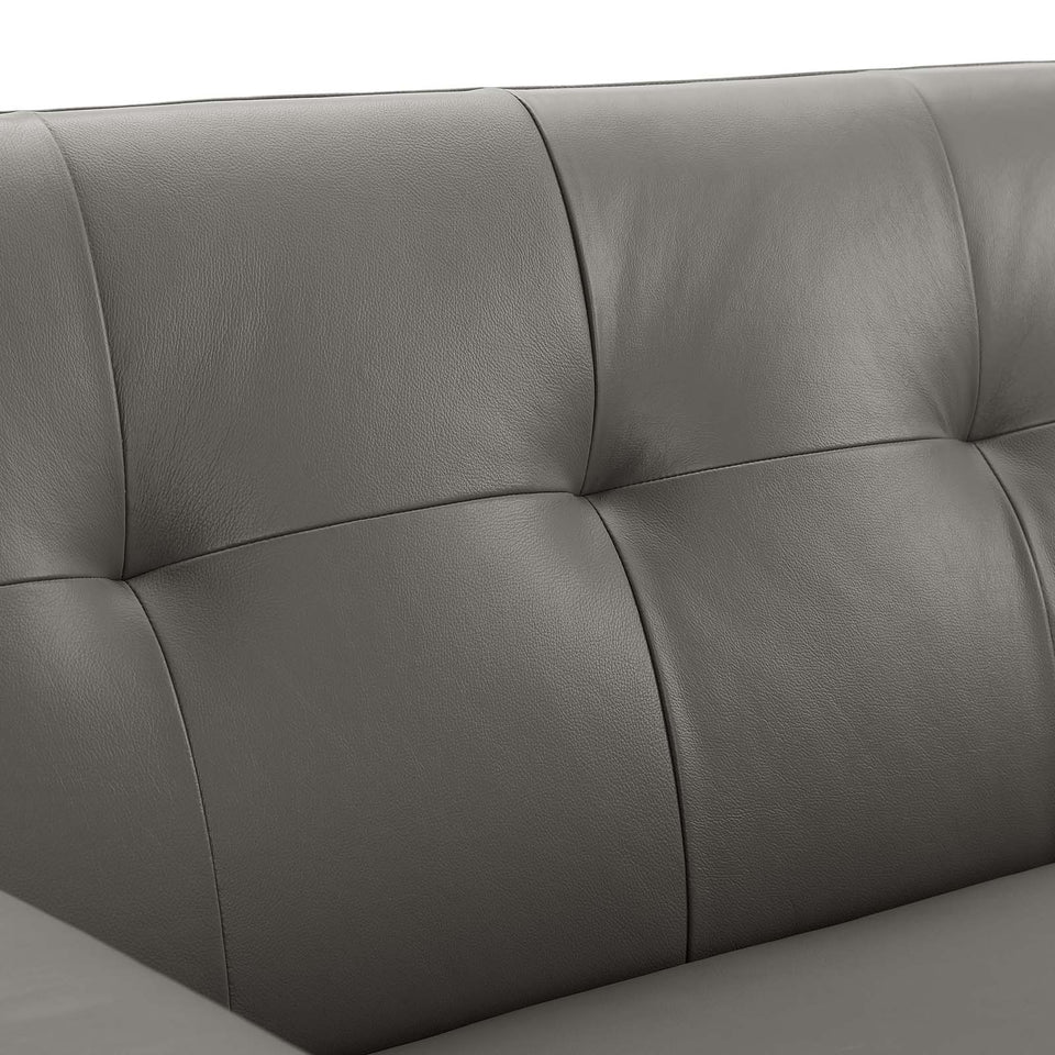 Engage Top-Grain Leather Living Room Lounge Sofa.