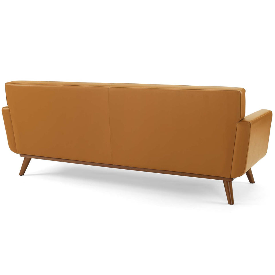 Engage Top-Grain Leather Living Room Lounge Sofa.