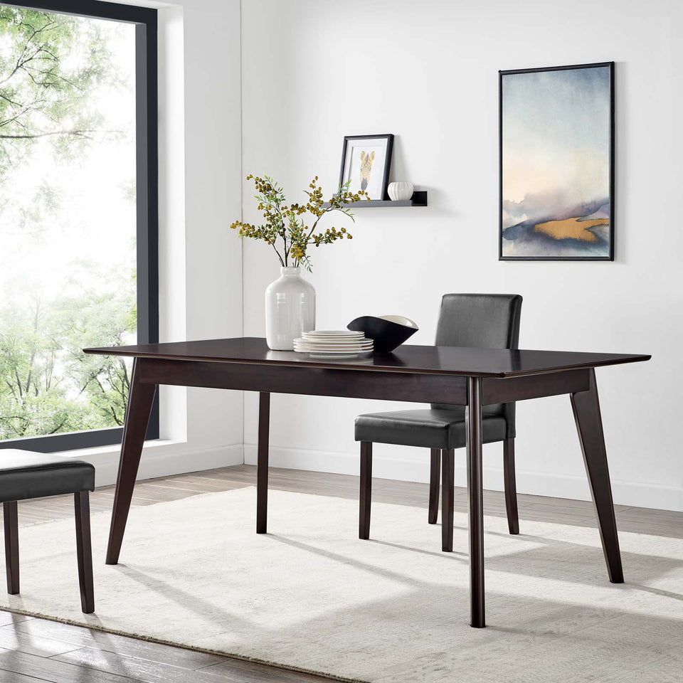 Oracle 69" Rectangle Dining Table in Cappuccino.