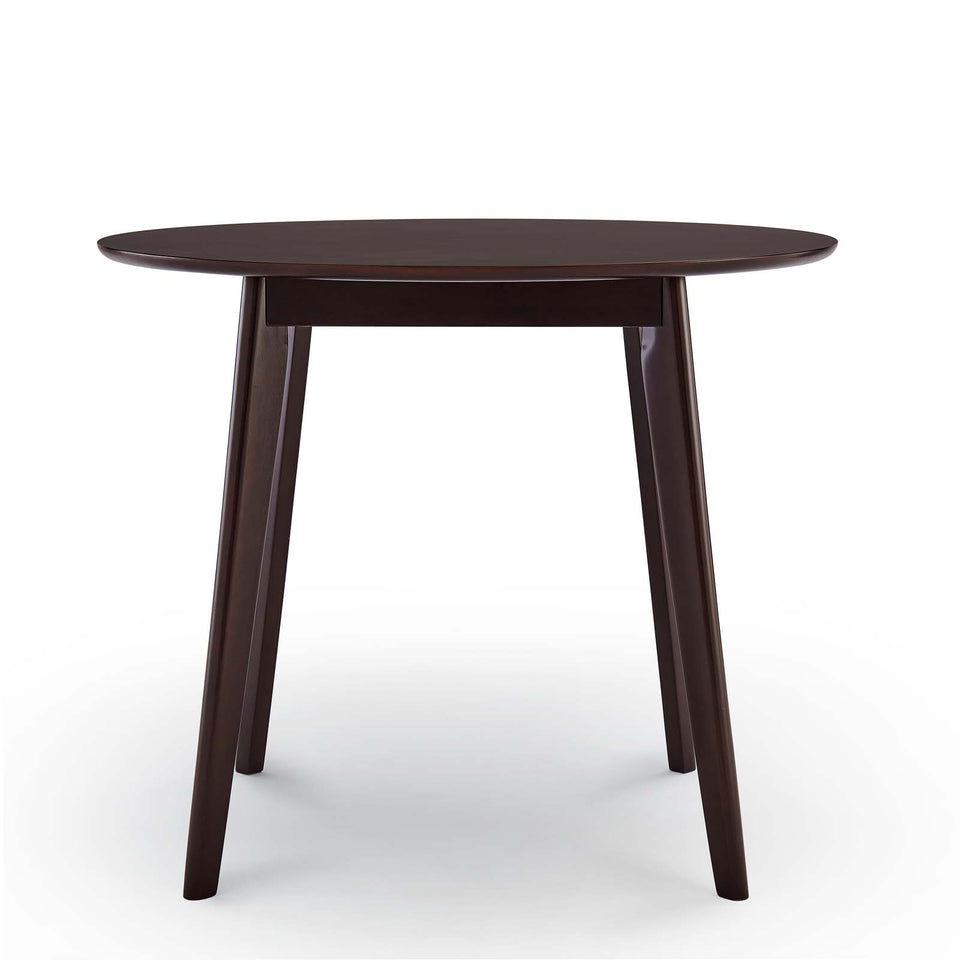 Vision 35" Round Dining Table in Cappuccino.