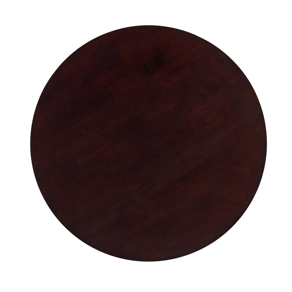 Vision 35" Round Dining Table in Cappuccino.