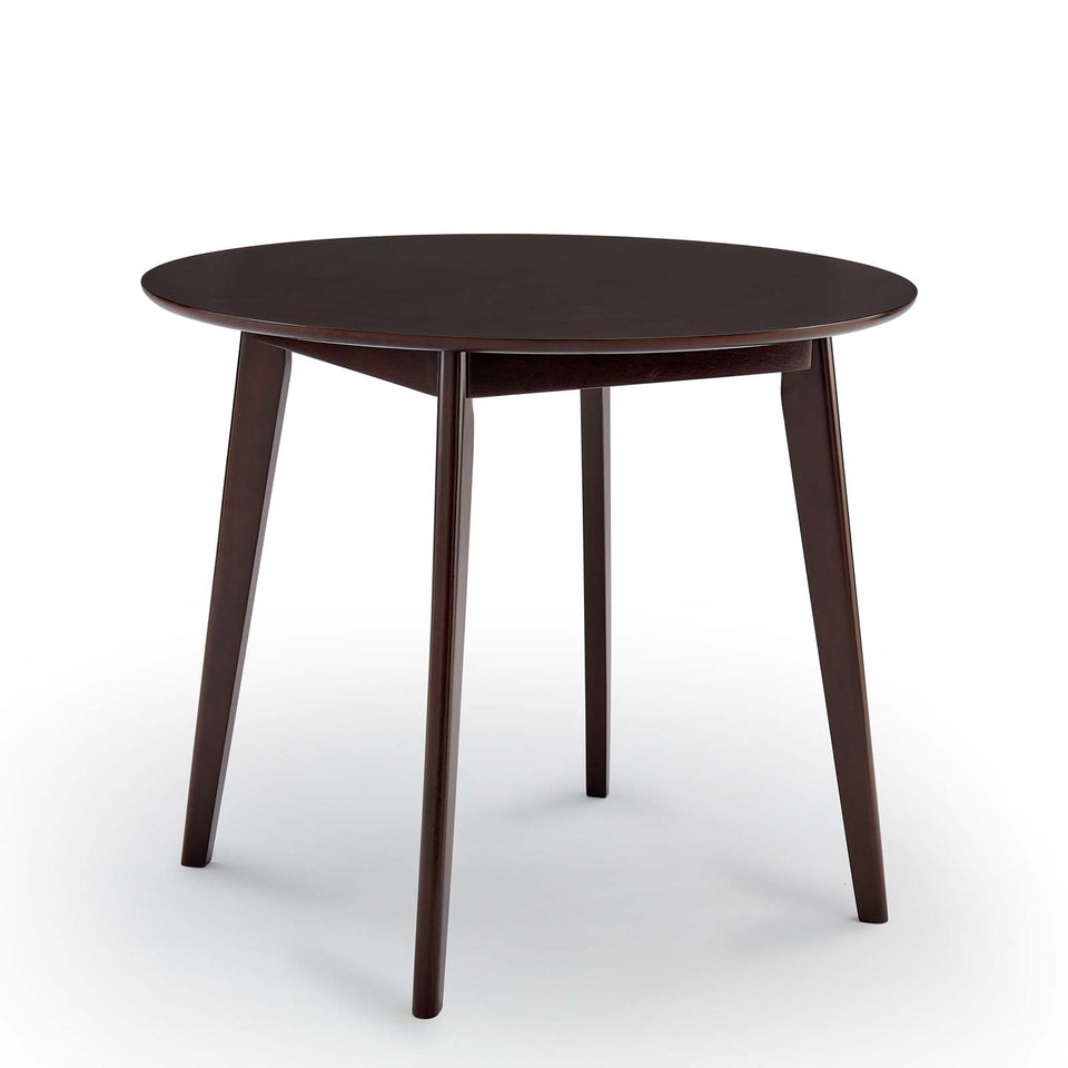 Vision 35" Round Dining Table in Cappuccino.