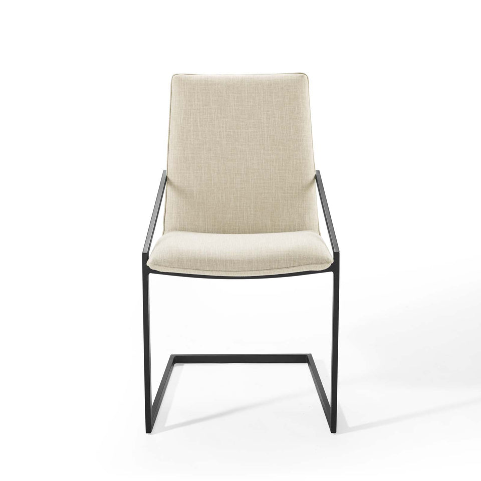 Pitch Upholstered Fabric Dining Armchair.