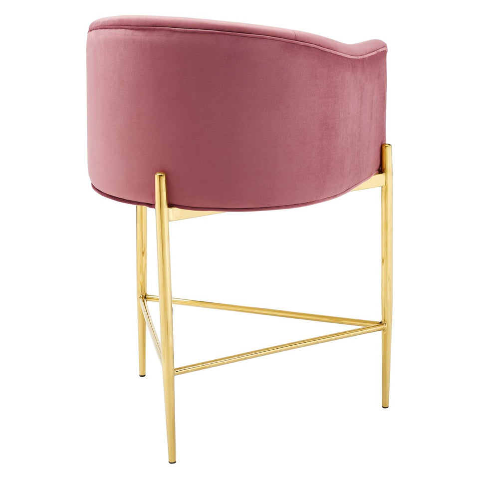 Savour Tufted Counter Stool.