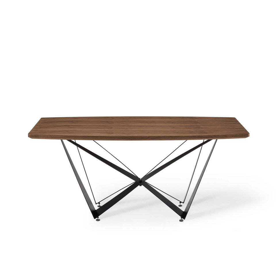 Parallax Dining Table in Walnut.