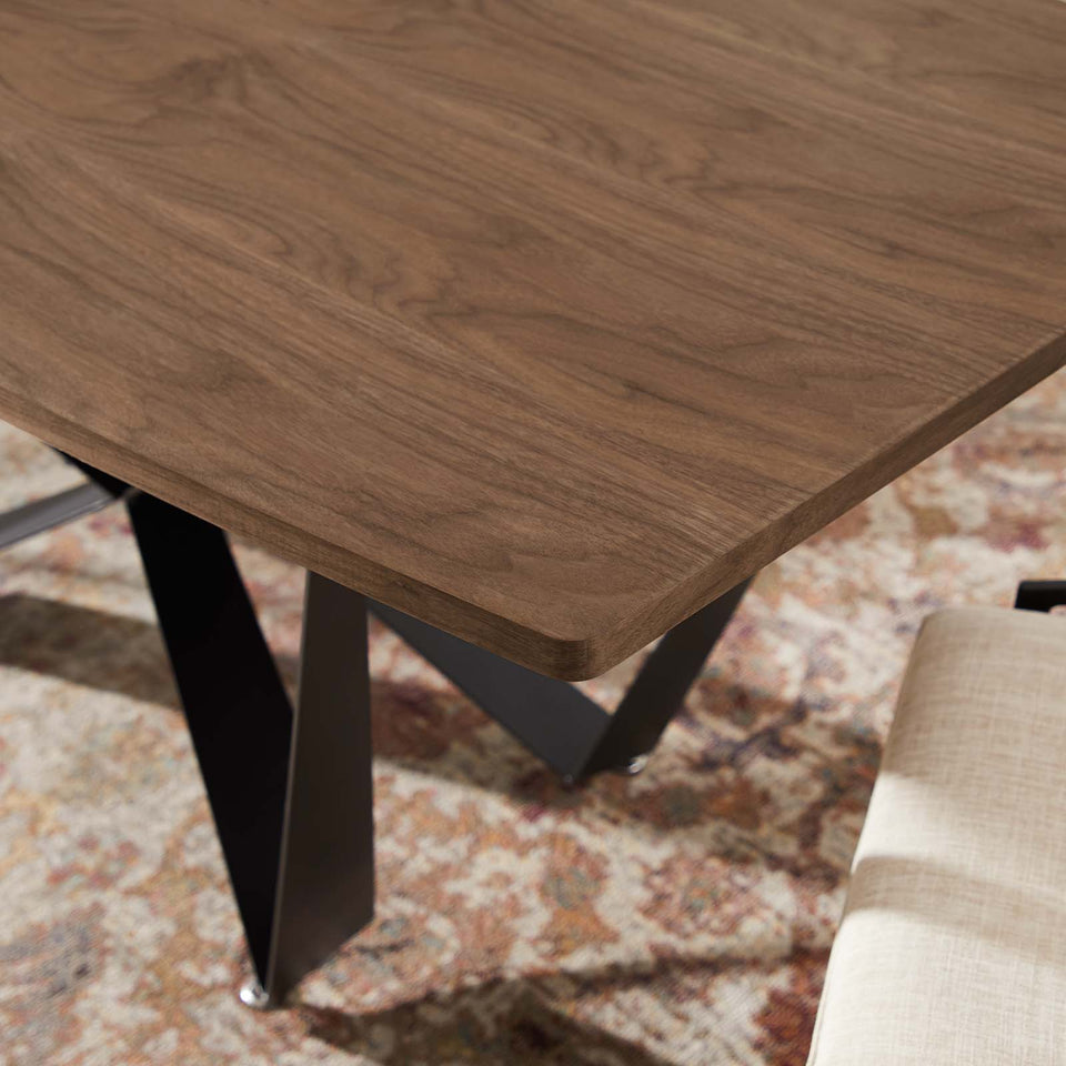 Parallax Dining Table in Walnut.