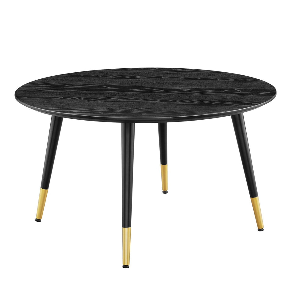 Vigor Round Coffee Table in Black.