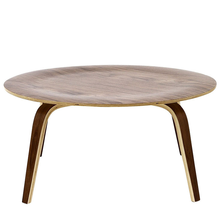 Plywood coffee table in walnut.