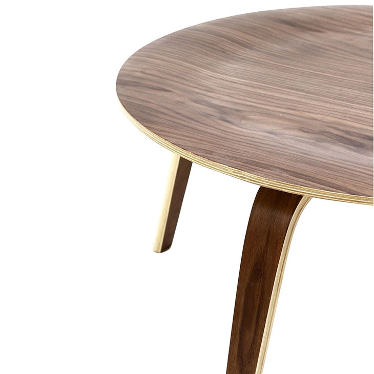 Plywood coffee table in walnut.