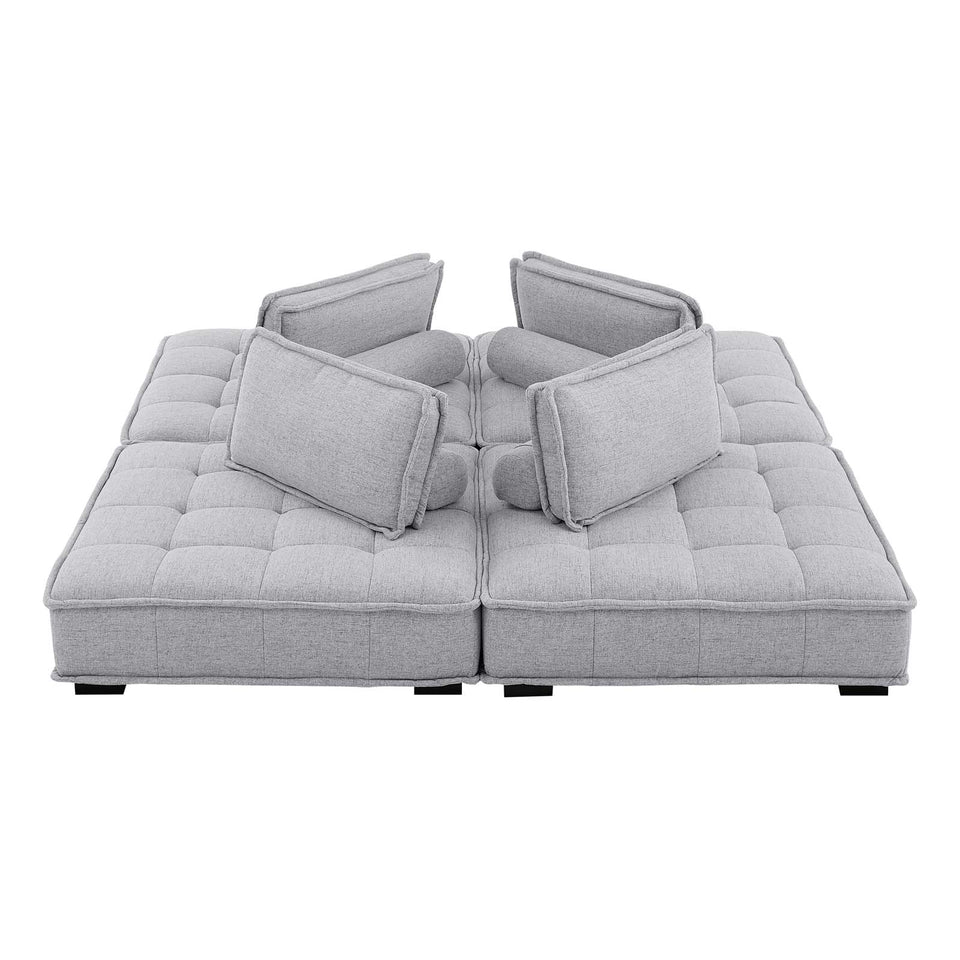 Fusion Furniture Wendy 4-Piece Linen Sectional