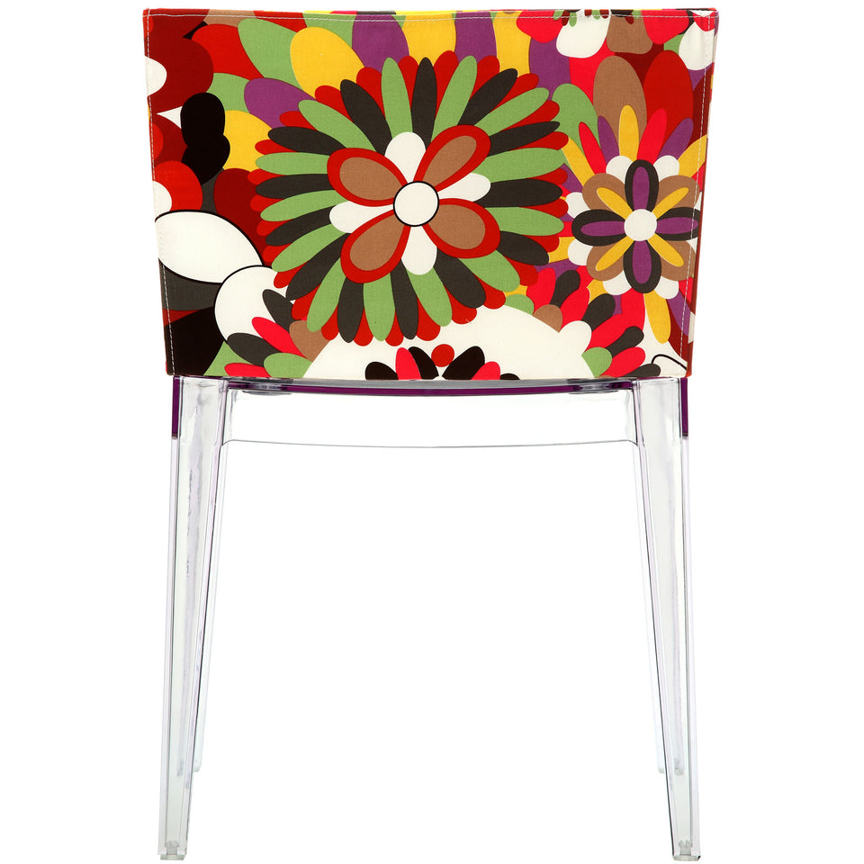 Flower Dining Side Chair in Clear.