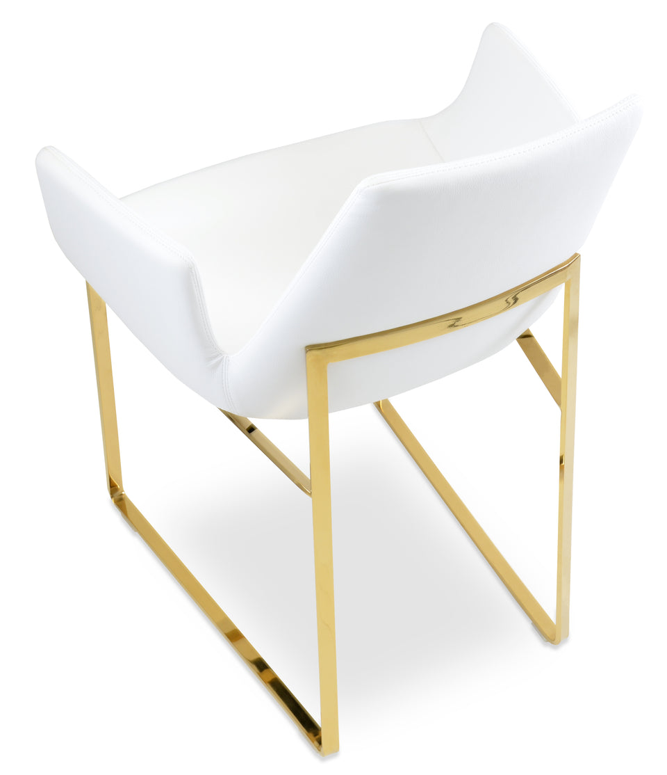 Eiffel Arm Sled Chair.