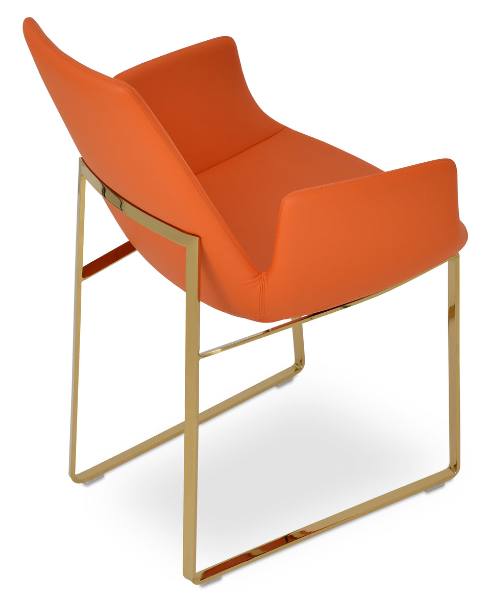 Eiffel Arm Sled Chair.