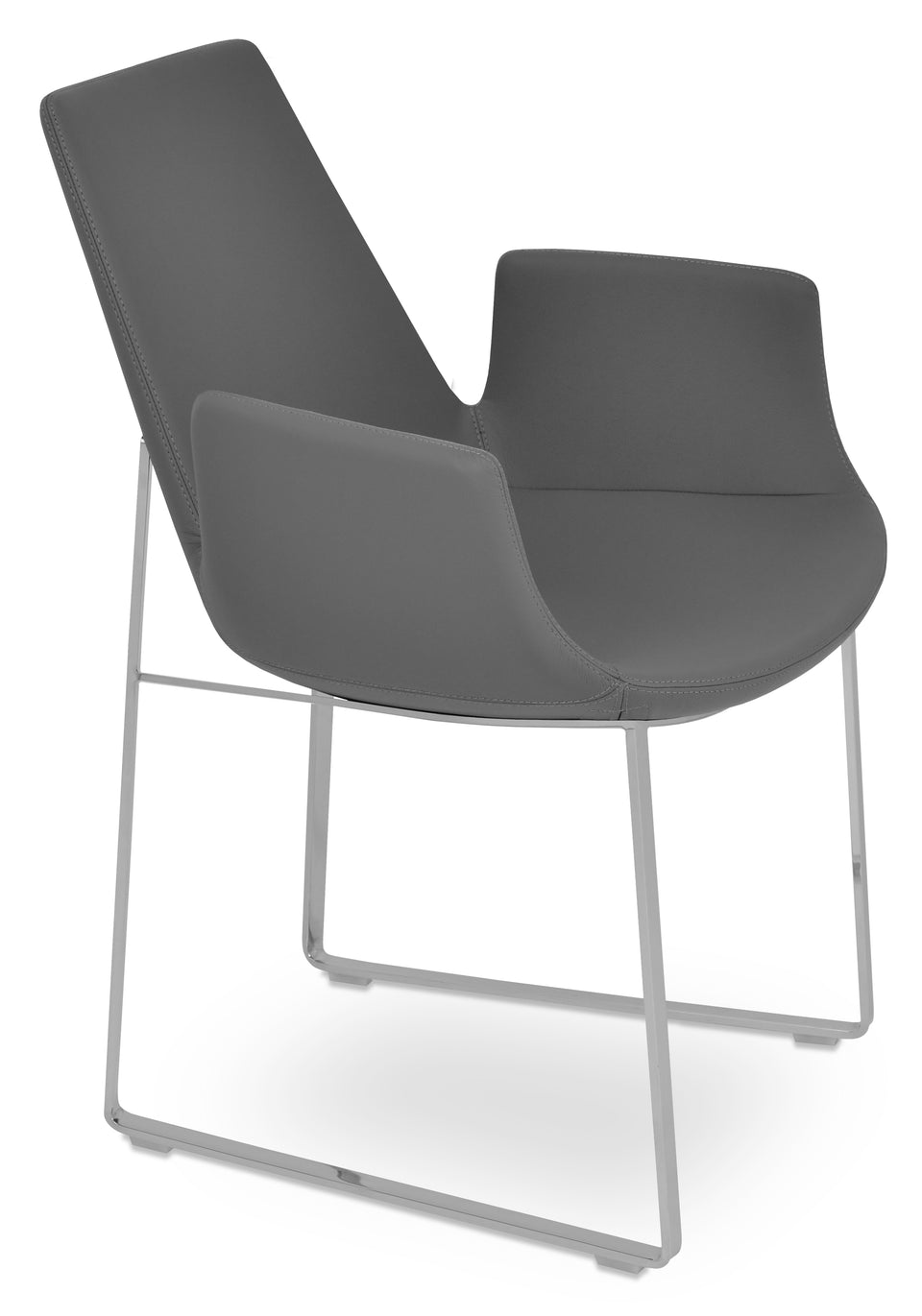Eiffel Arm Sled Chair.