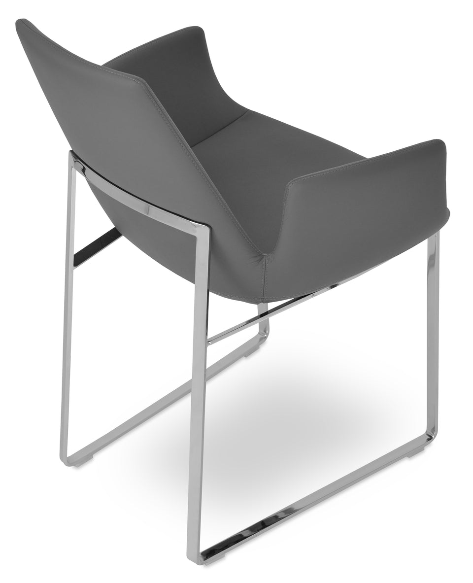 Eiffel Arm Sled Chair.