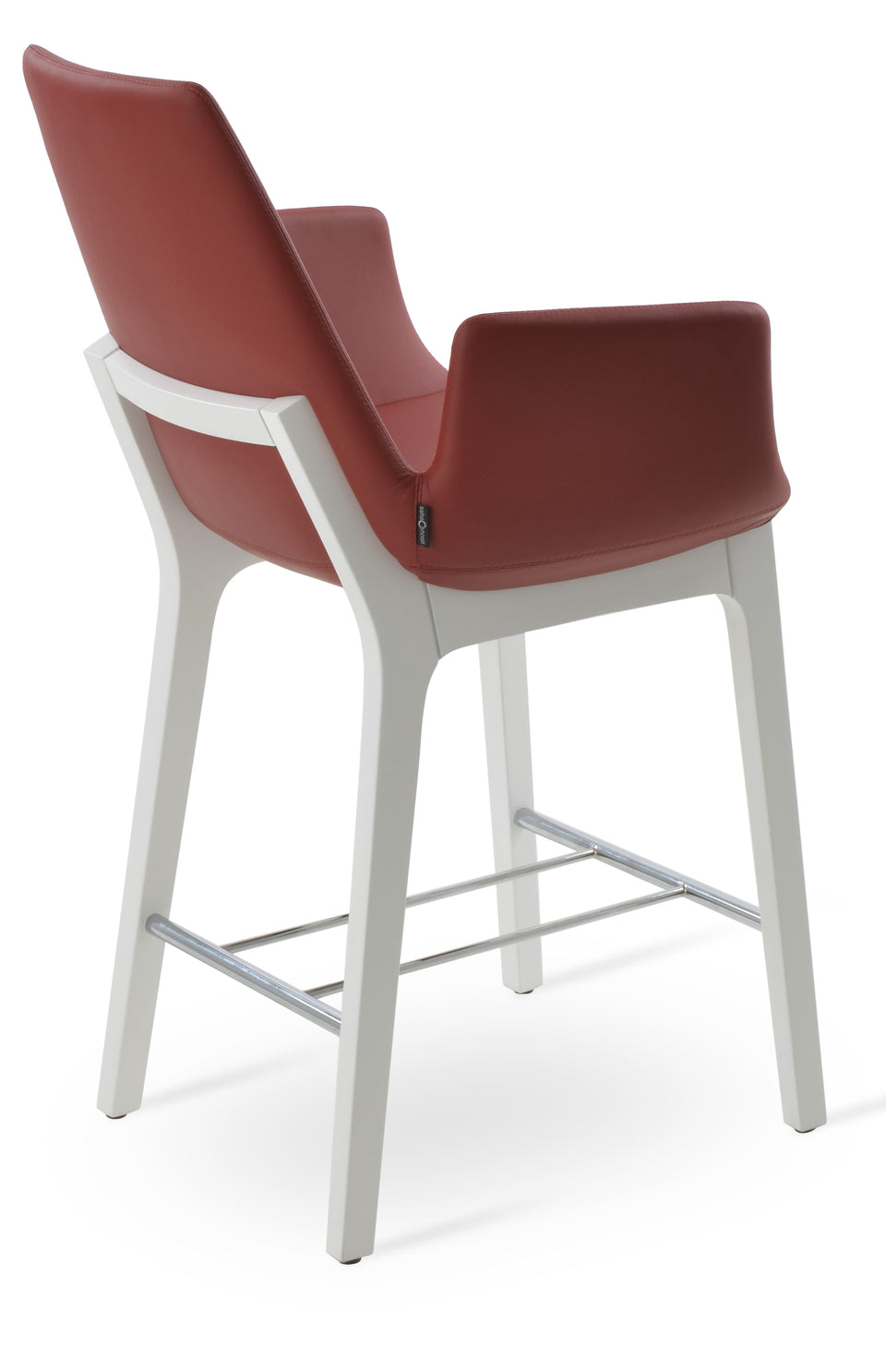 Eiffel Arm Wood Counter Stool.