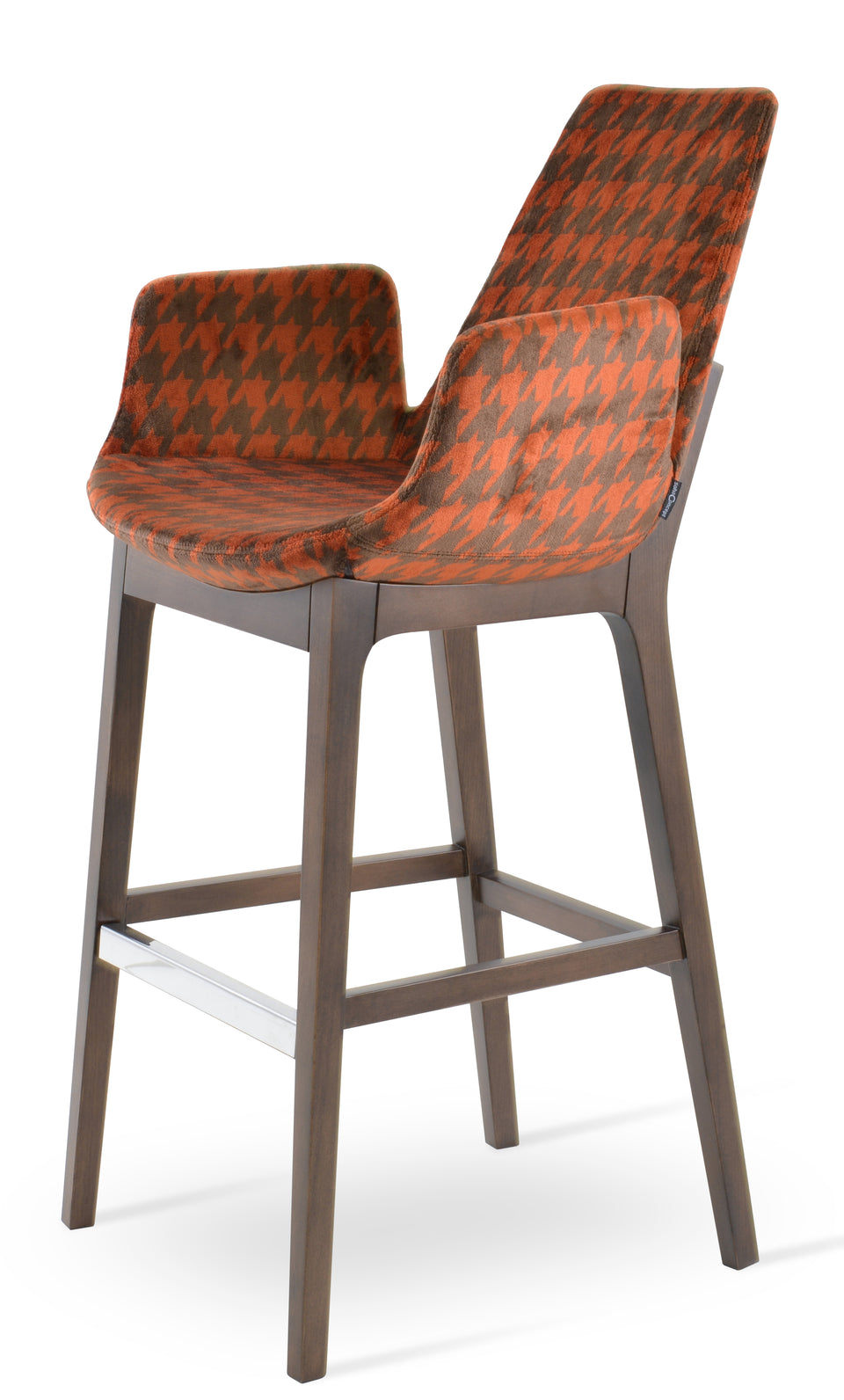 Eiffel Arm Wood Counter Stool.