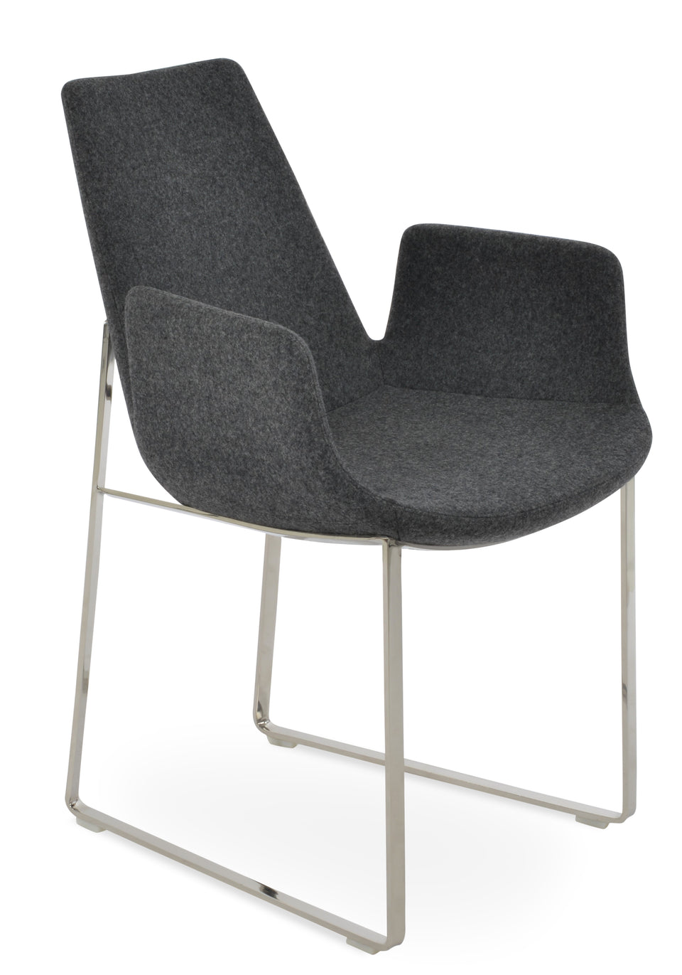 Eiffel Arm Sled Chair.