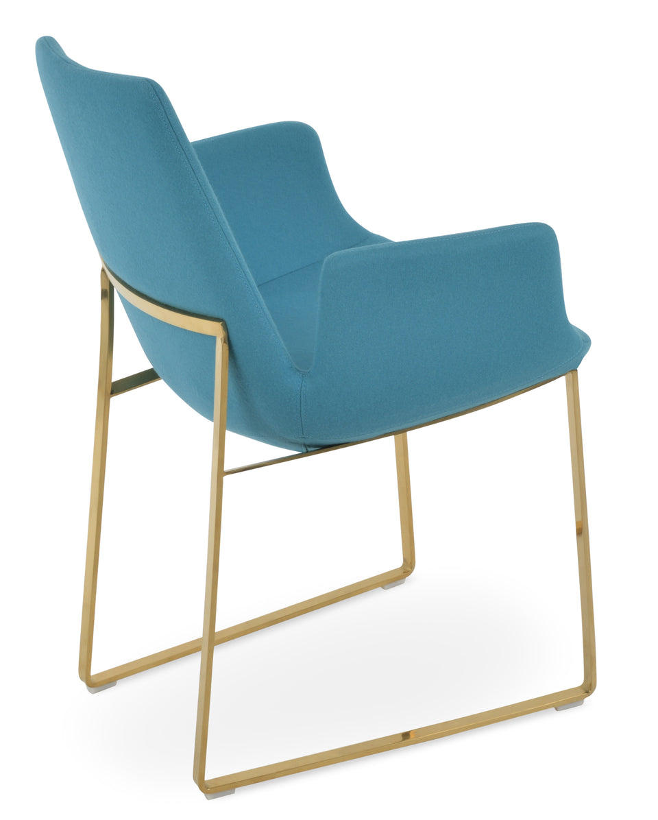 Eiffel Arm Sled Chair.