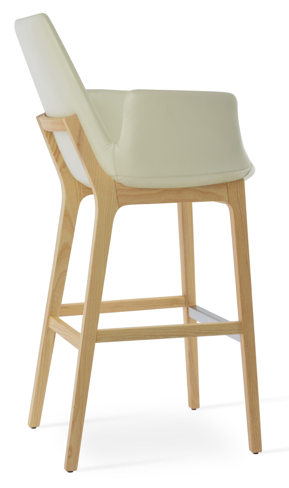 Eiffel Arm Wood Counter Stool.