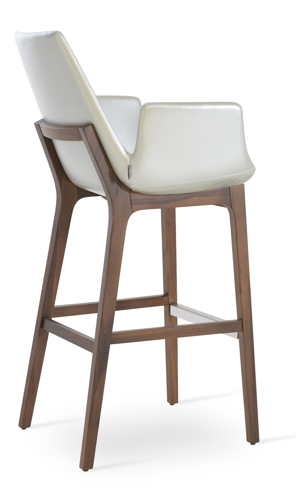 Eiffel Arm Wood Counter Stool.