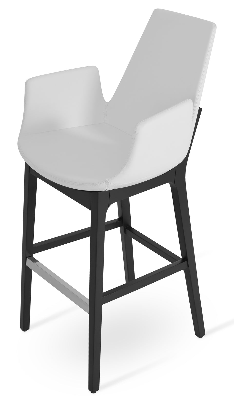 Eiffel Arm Wood Counter Stool.