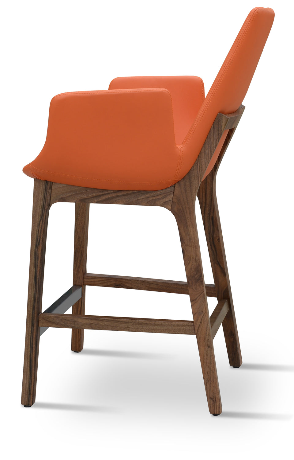 Eiffel Arm Wood Counter Stool.