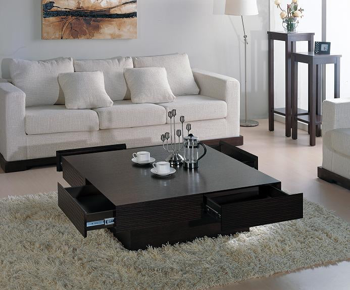 ETCH Coffee Table With 4 Storage Drawers.