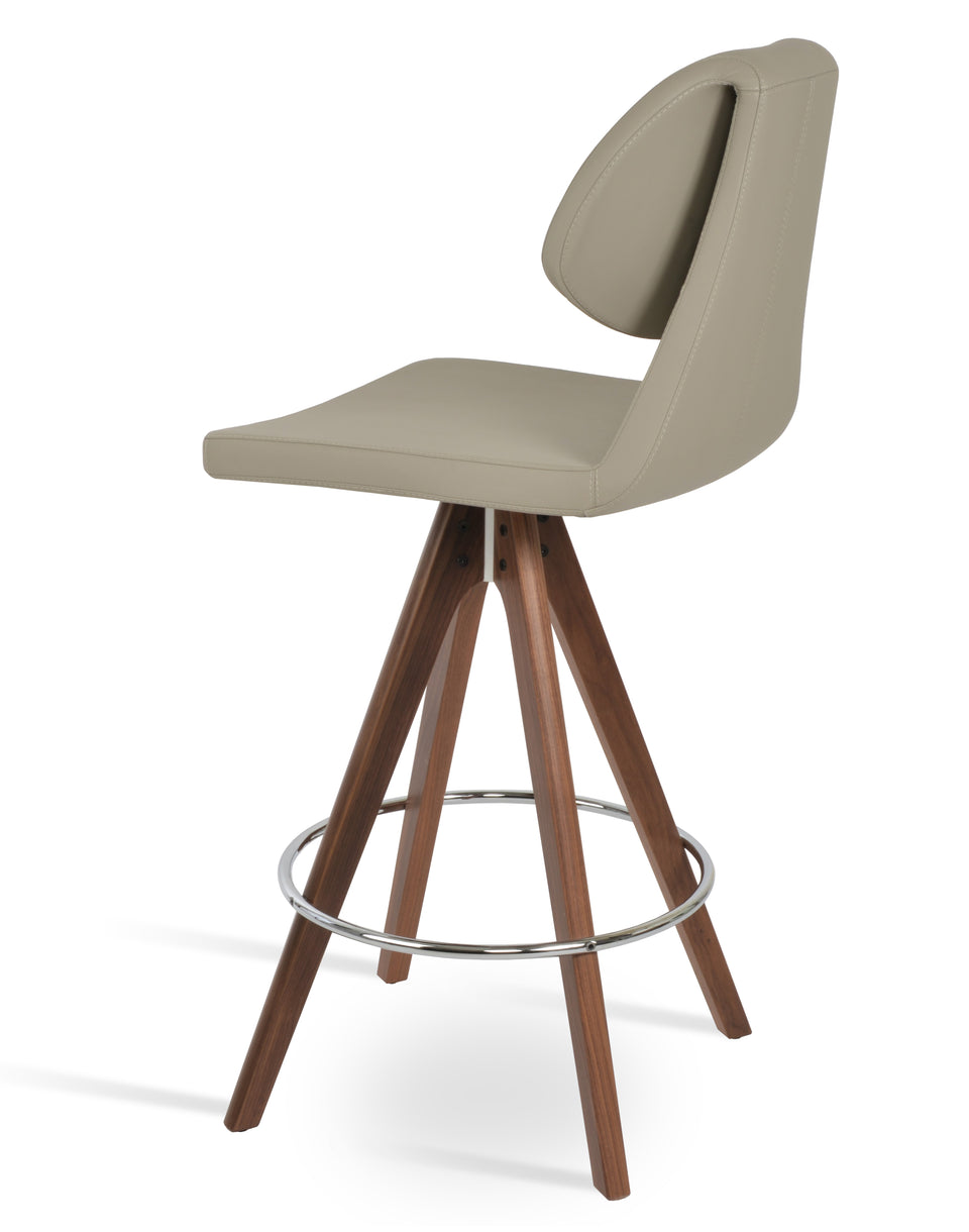 Gakko Pyramid Swivel Counter Stool.