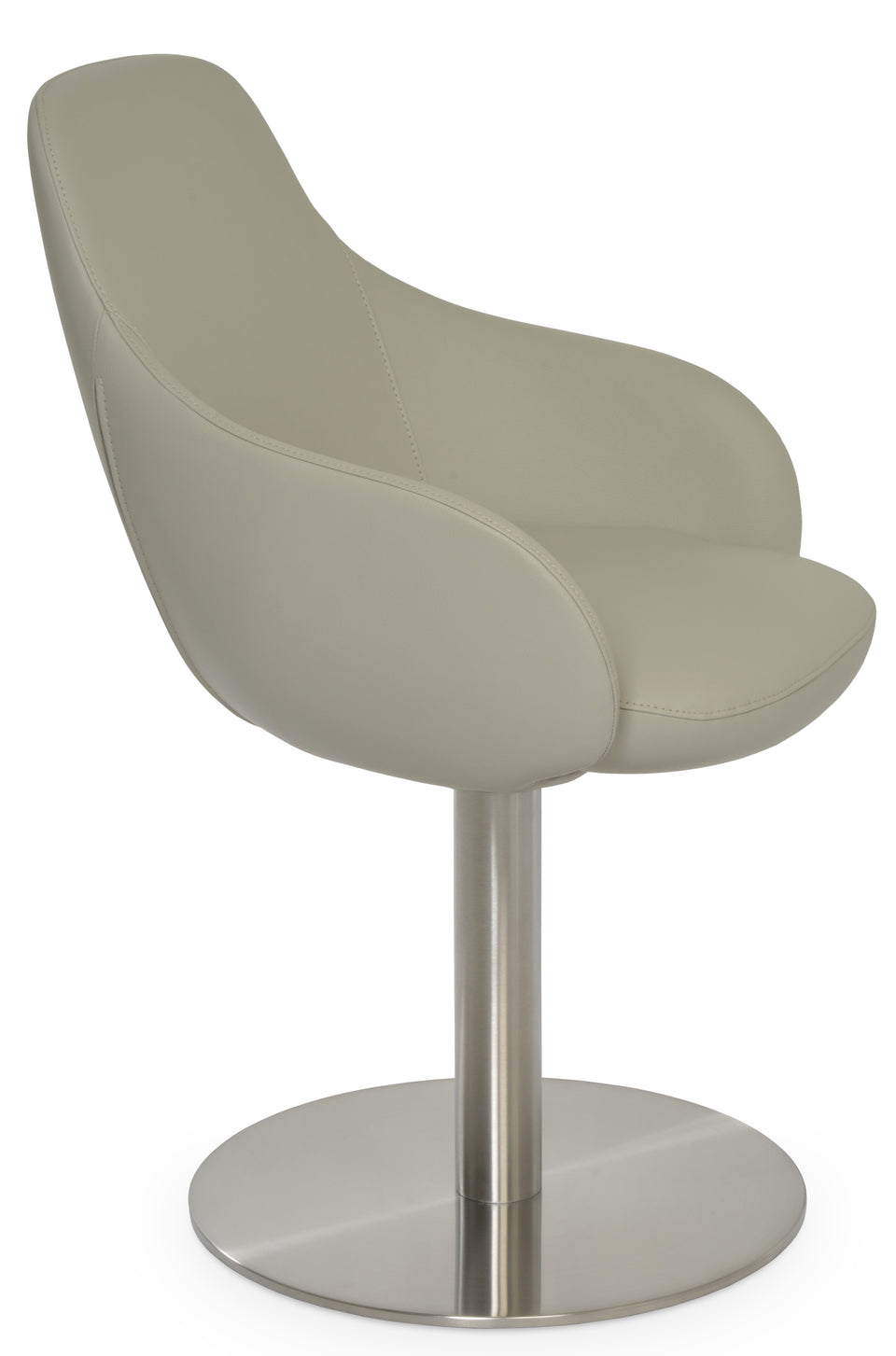 Gazel Arm Round Swivel Chair.