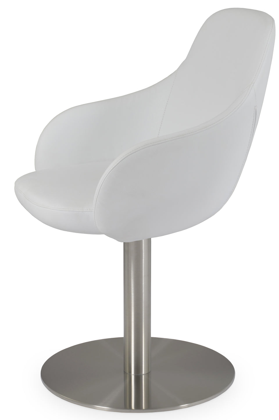 Gazel Arm Round Swivel Chair.