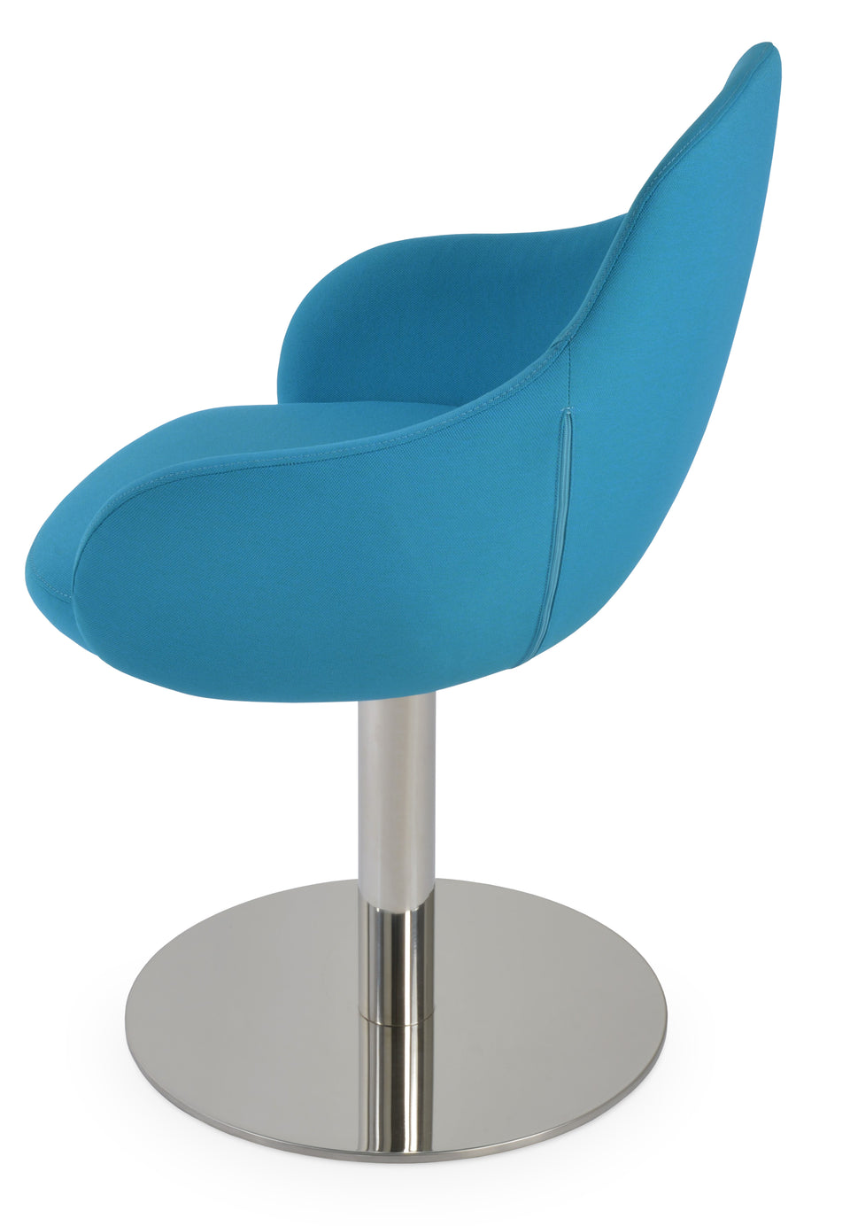 Gazel Arm Round Swivel Chair.