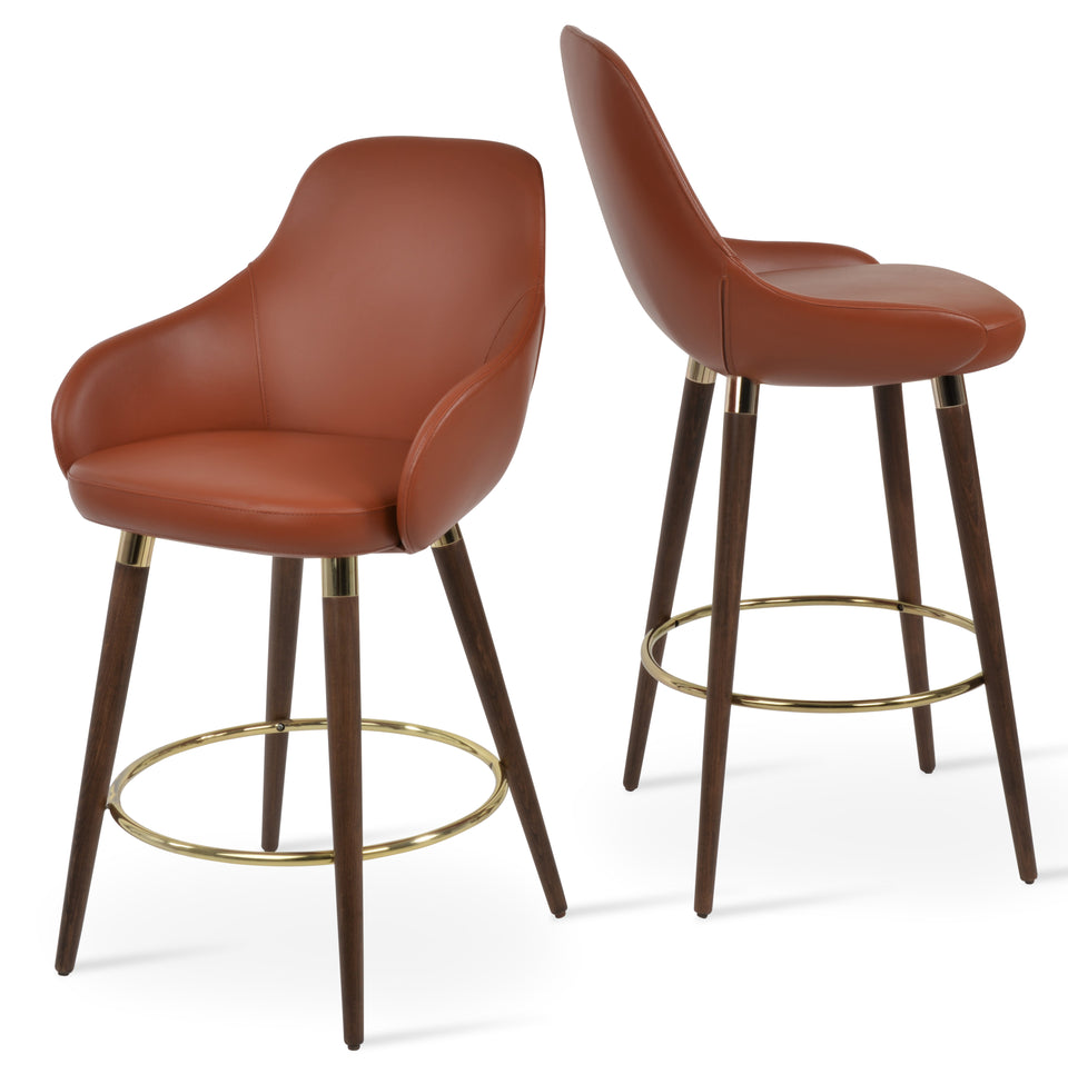 Gazel Wood Counter Stool.