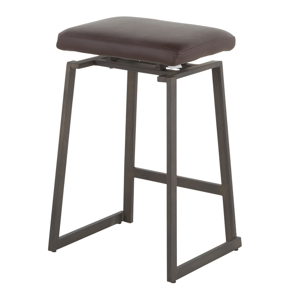 Geo Upholstered Counter Stool - Set of 2.