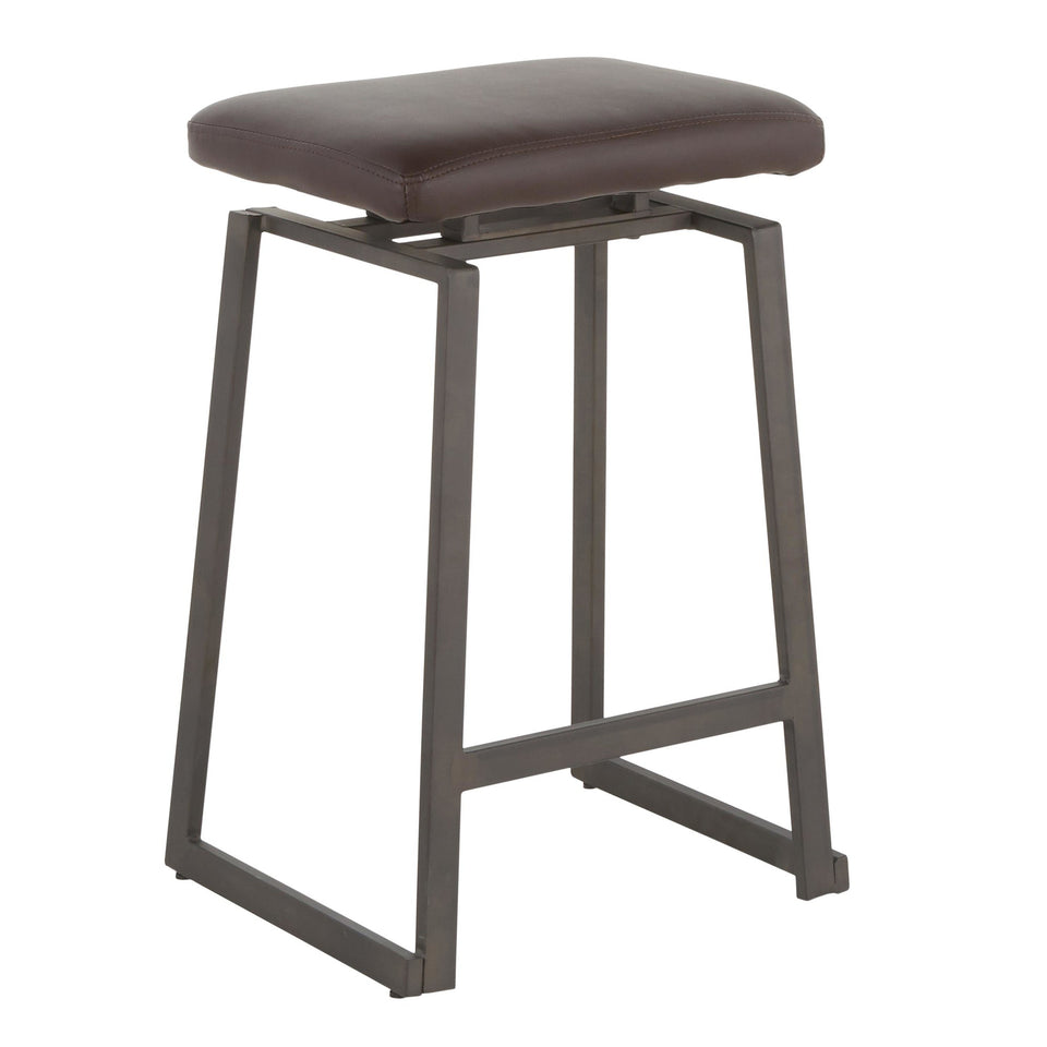 Geo Upholstered Counter Stool - Set of 2.