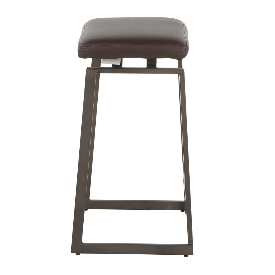 Geo Upholstered Counter Stool - Set of 2.