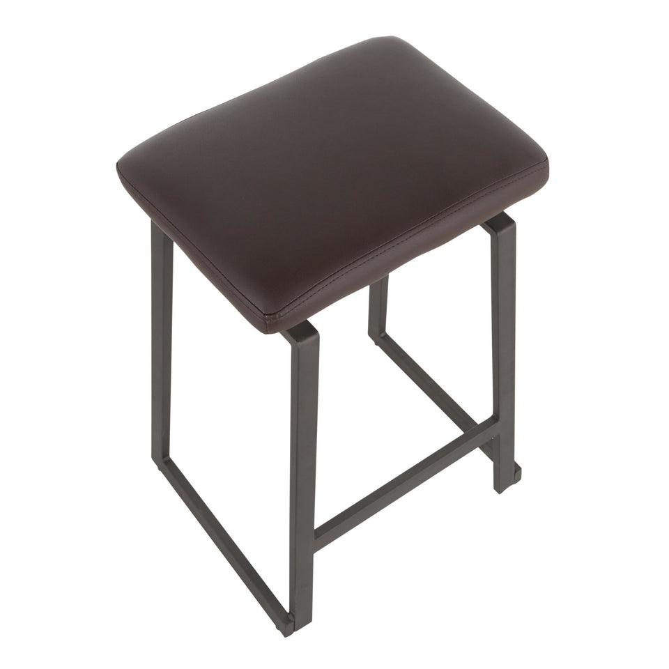 Geo Upholstered Counter Stool - Set of 2.