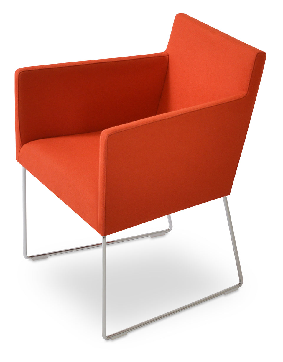Harput Sled Wire Arm Chair.