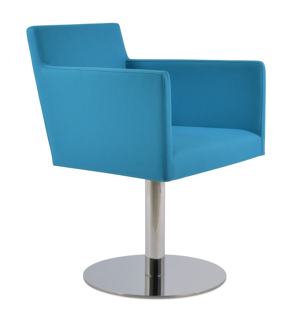 Harput Round Swivel Arm Chair.