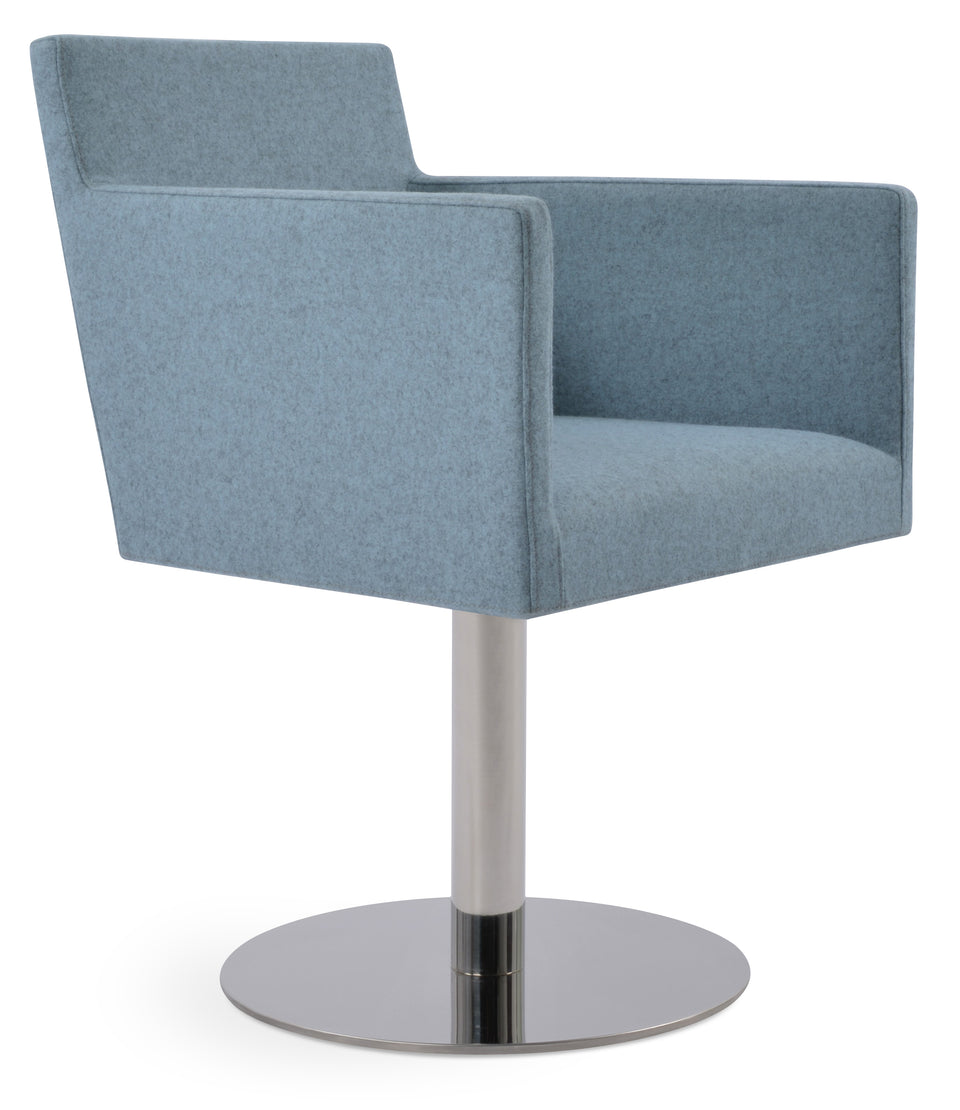 Harput Round Swivel Arm Chair.