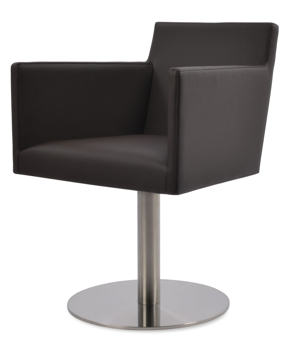 Harput Round Swivel Arm Chair.