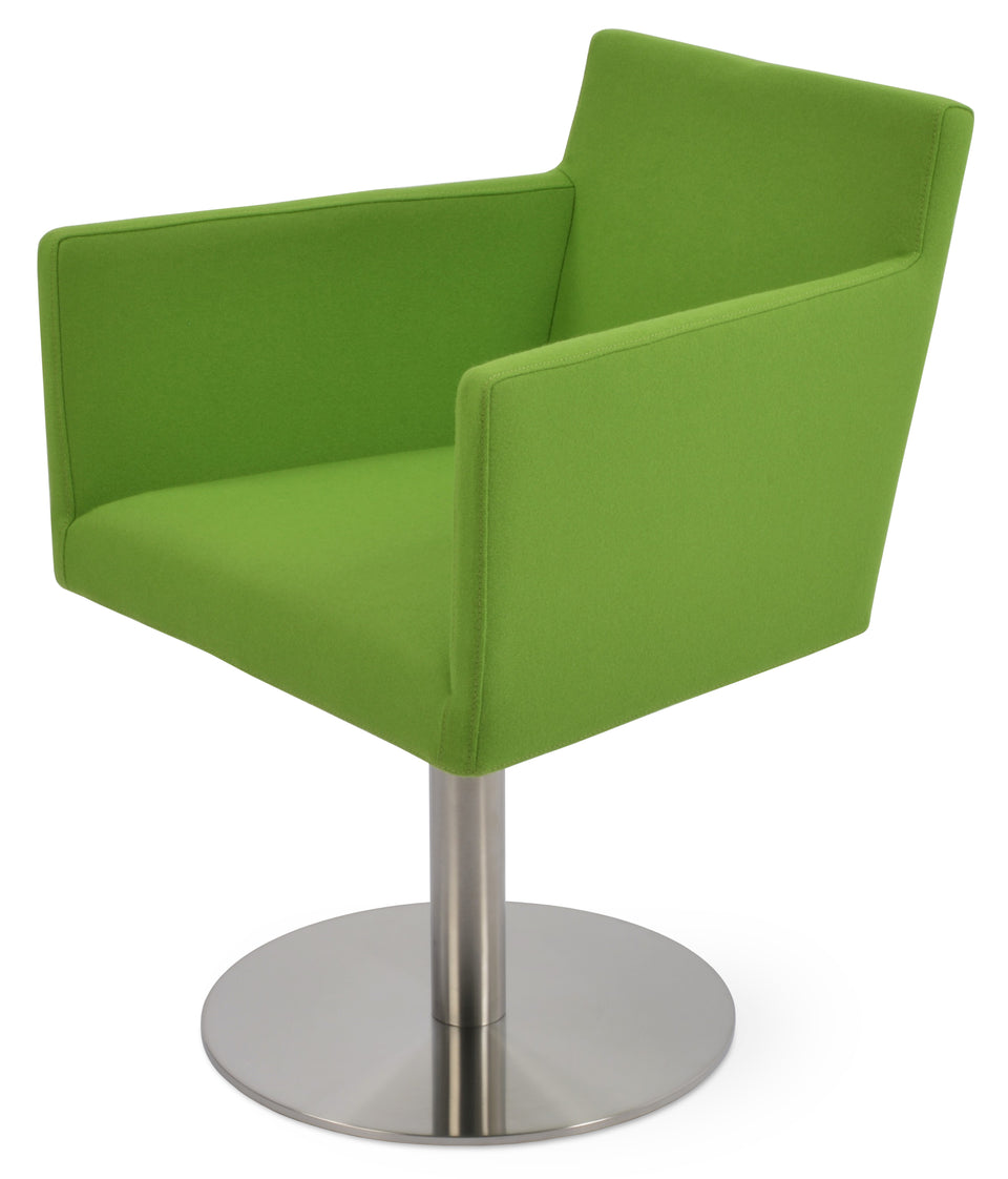 Harput Round Swivel Arm Chair.