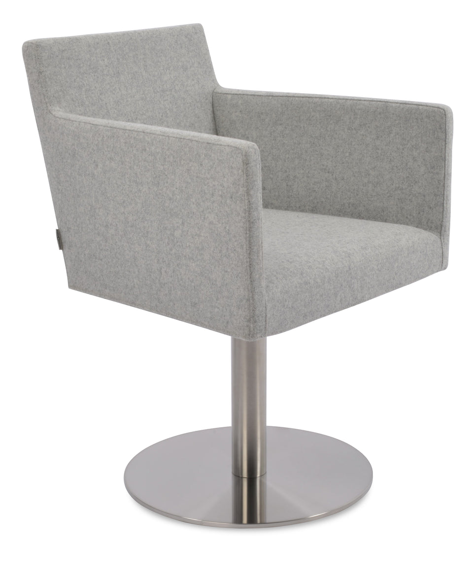 Harput Round Swivel Arm Chair.