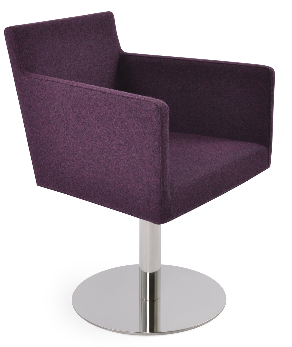 Harput Round Swivel Arm Chair.
