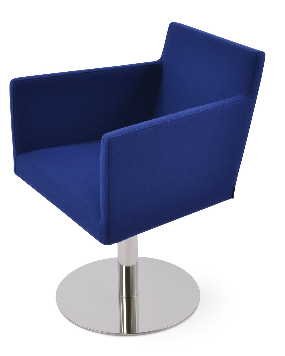 Harput Round Swivel Arm Chair.