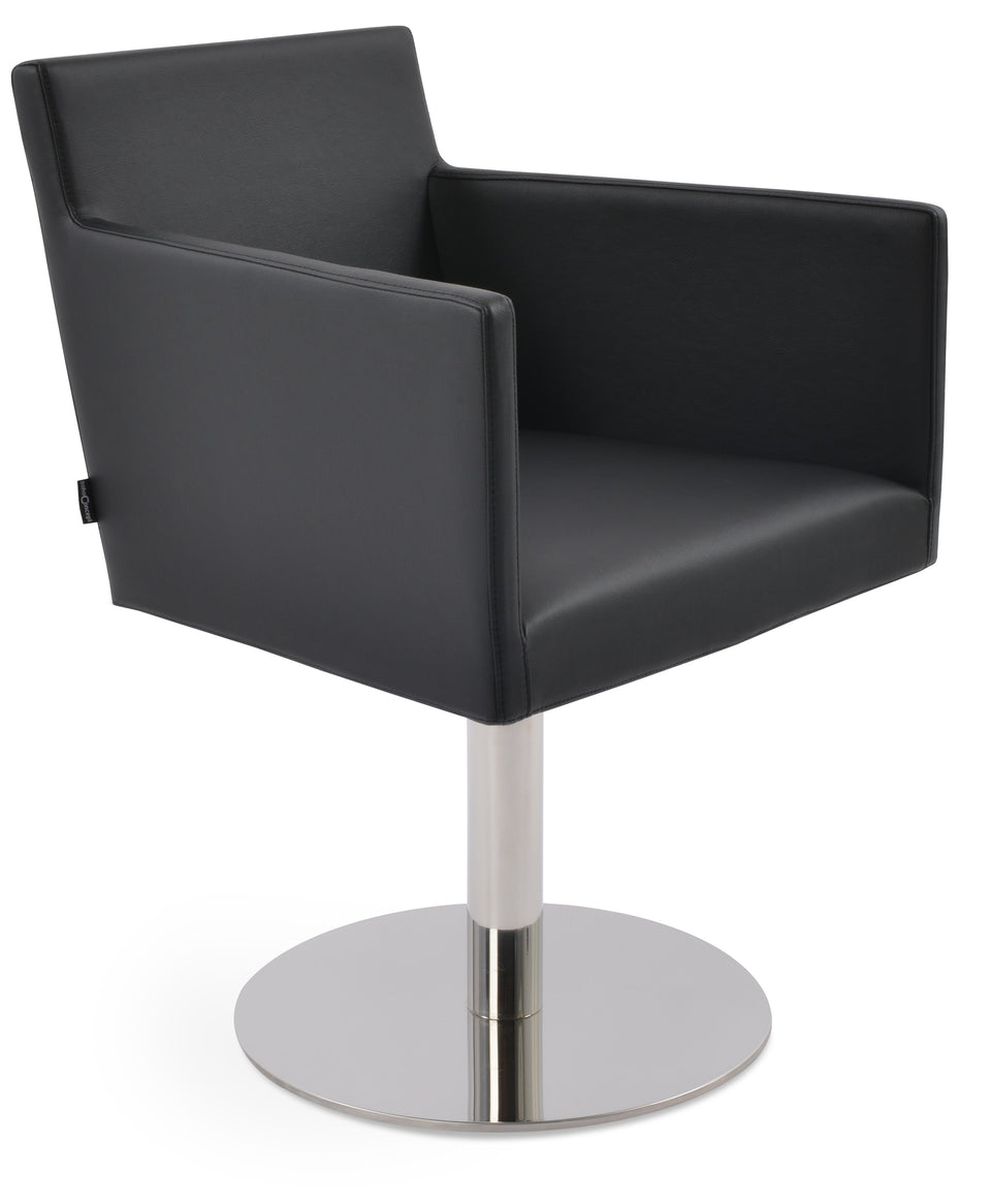 Harput Round Swivel Arm Chair.